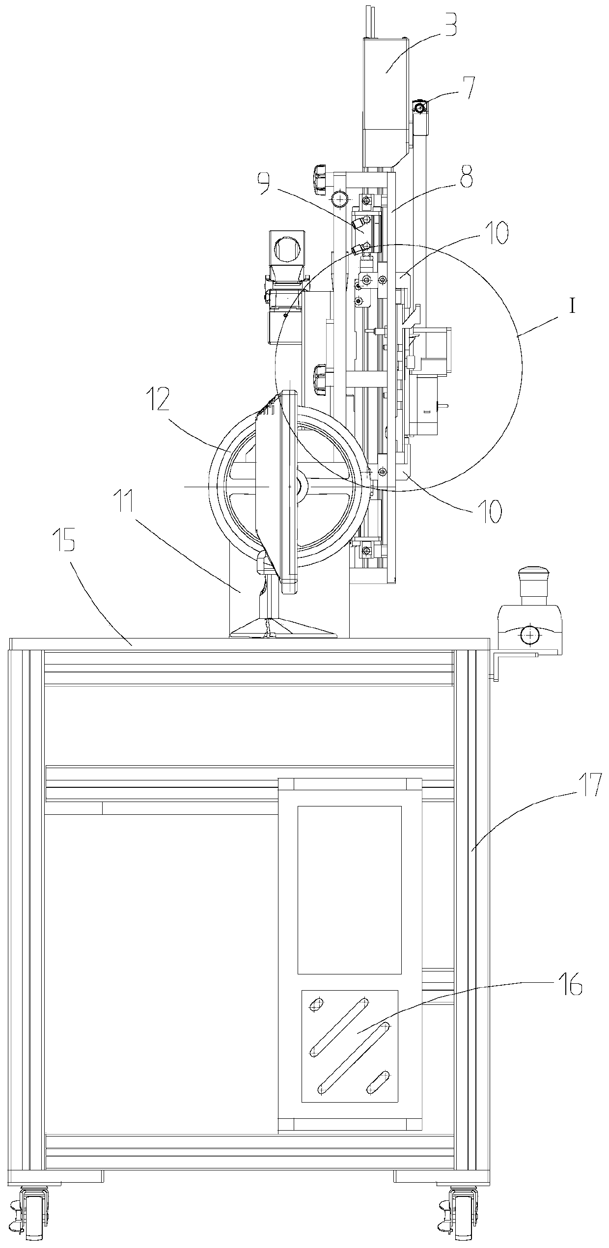 Adjusting force detecting tool of safety belt height adjusting device