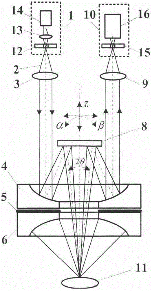 Reflection type spectral pupil confocal-photoacoustic microimaging device and method