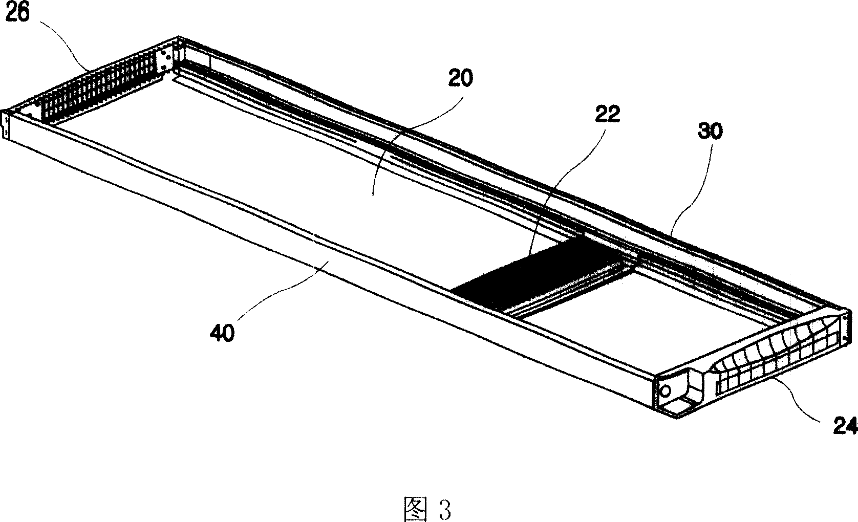 Front panel mounting structure of refrigerator door