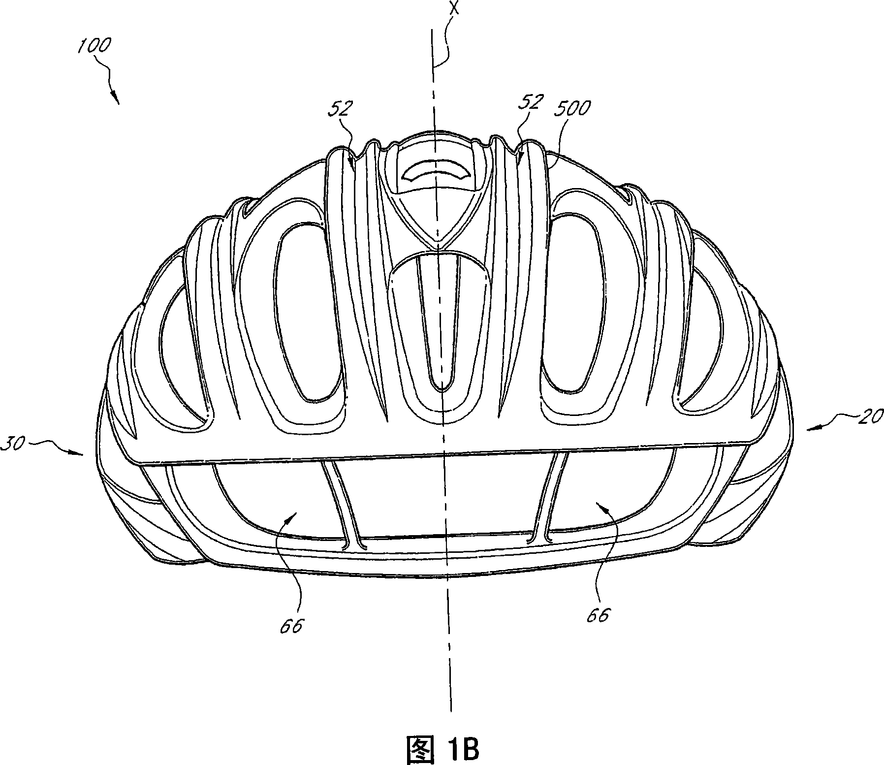 Bicycle helmet with reinforcement structure