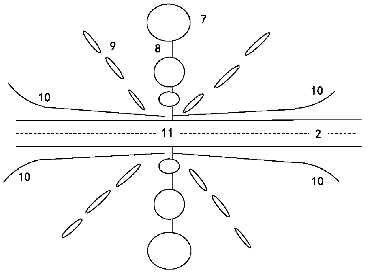 Method for setting highway amphibian passage system