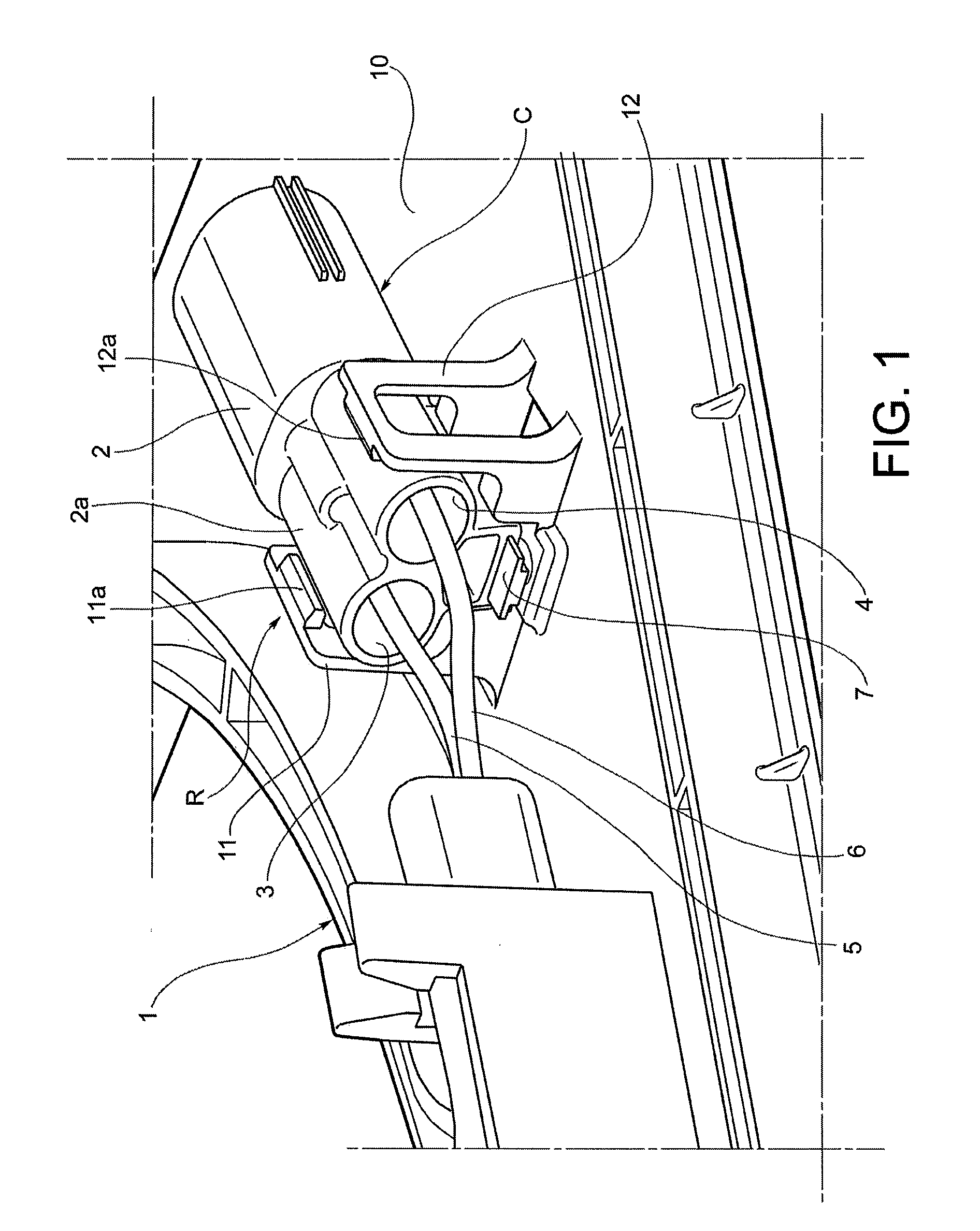 Electrical connector and retaining device