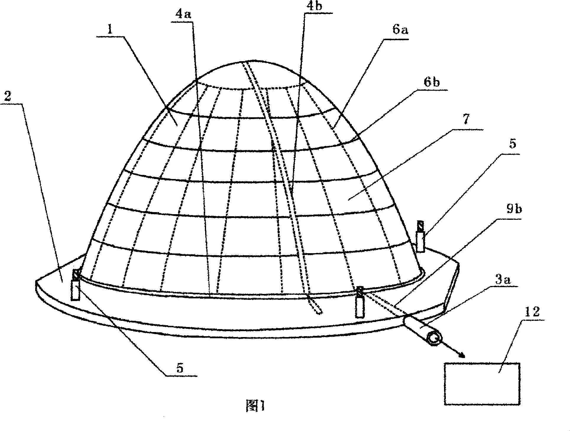 Fixation method and device for breast in prostrate radiotheraphy of human body breast