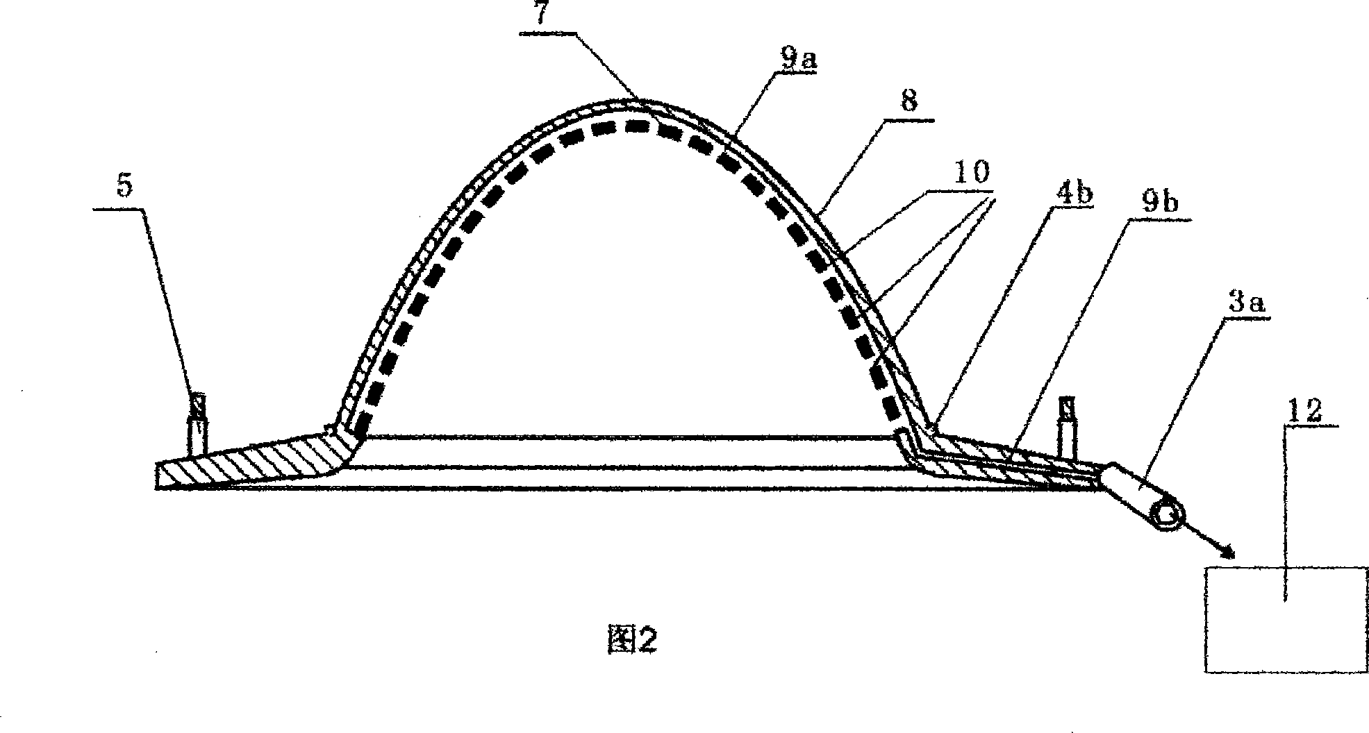 Fixation method and device for breast in prostrate radiotheraphy of human body breast