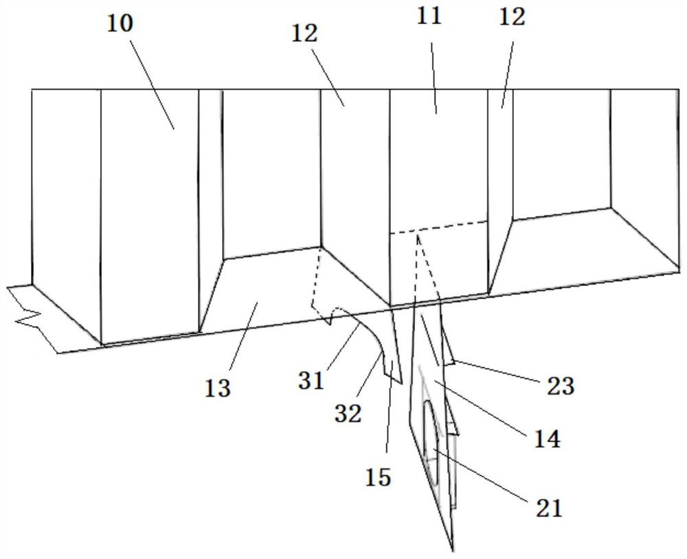 Matched arrangement structure of vertical groove type bulkhead and in-pier partition plate