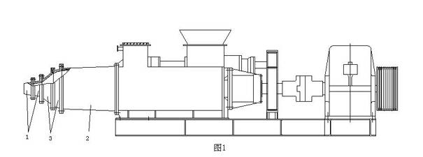 Machine neck of vacuum brick extruding machine