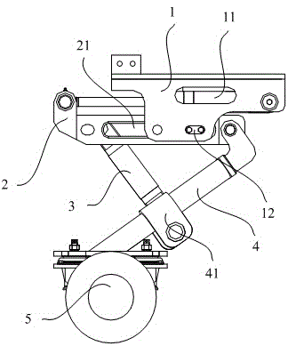 Guide wheel mechanism and autorailer