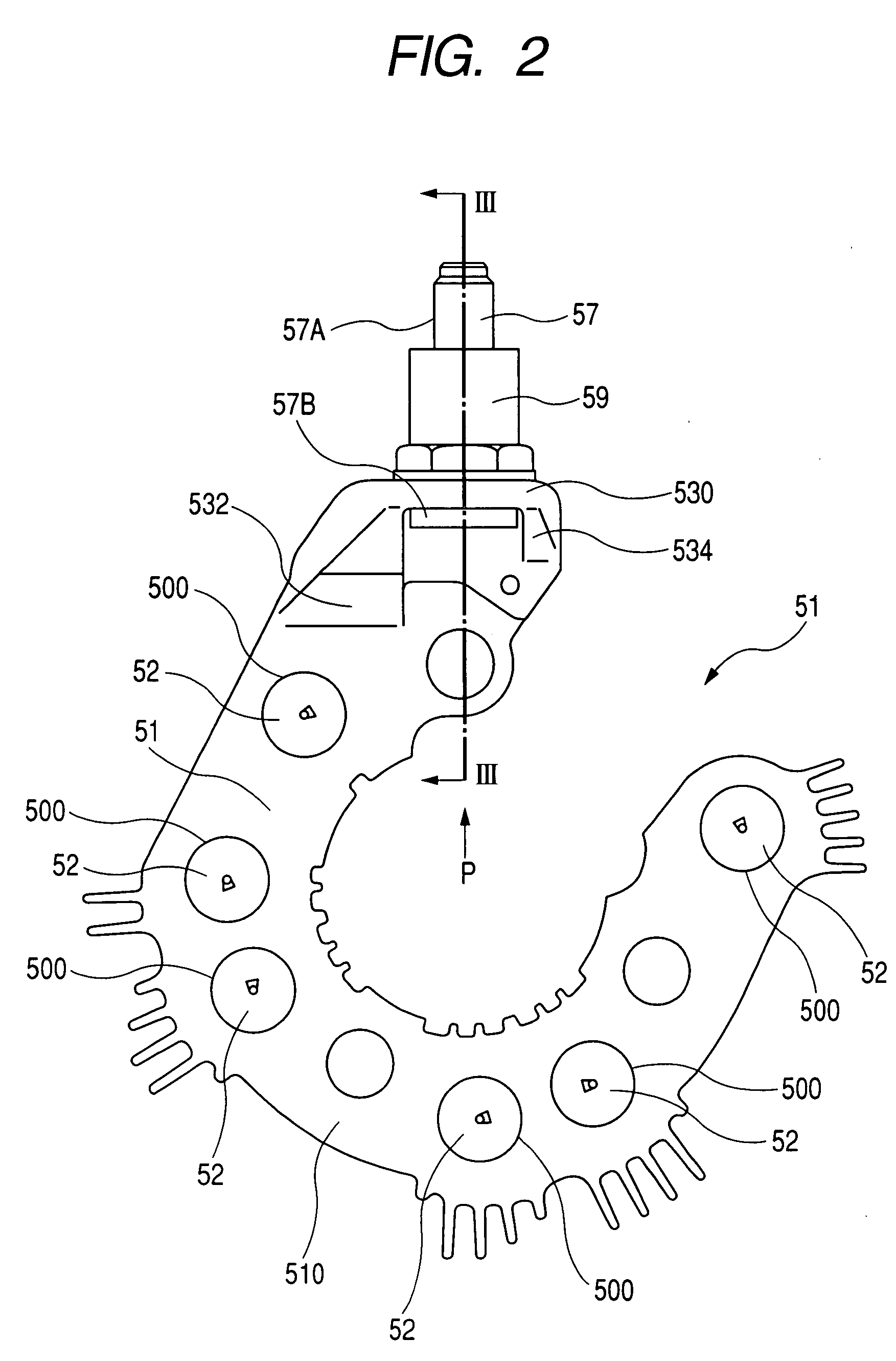 Output terminal structure of alternator for vehicle