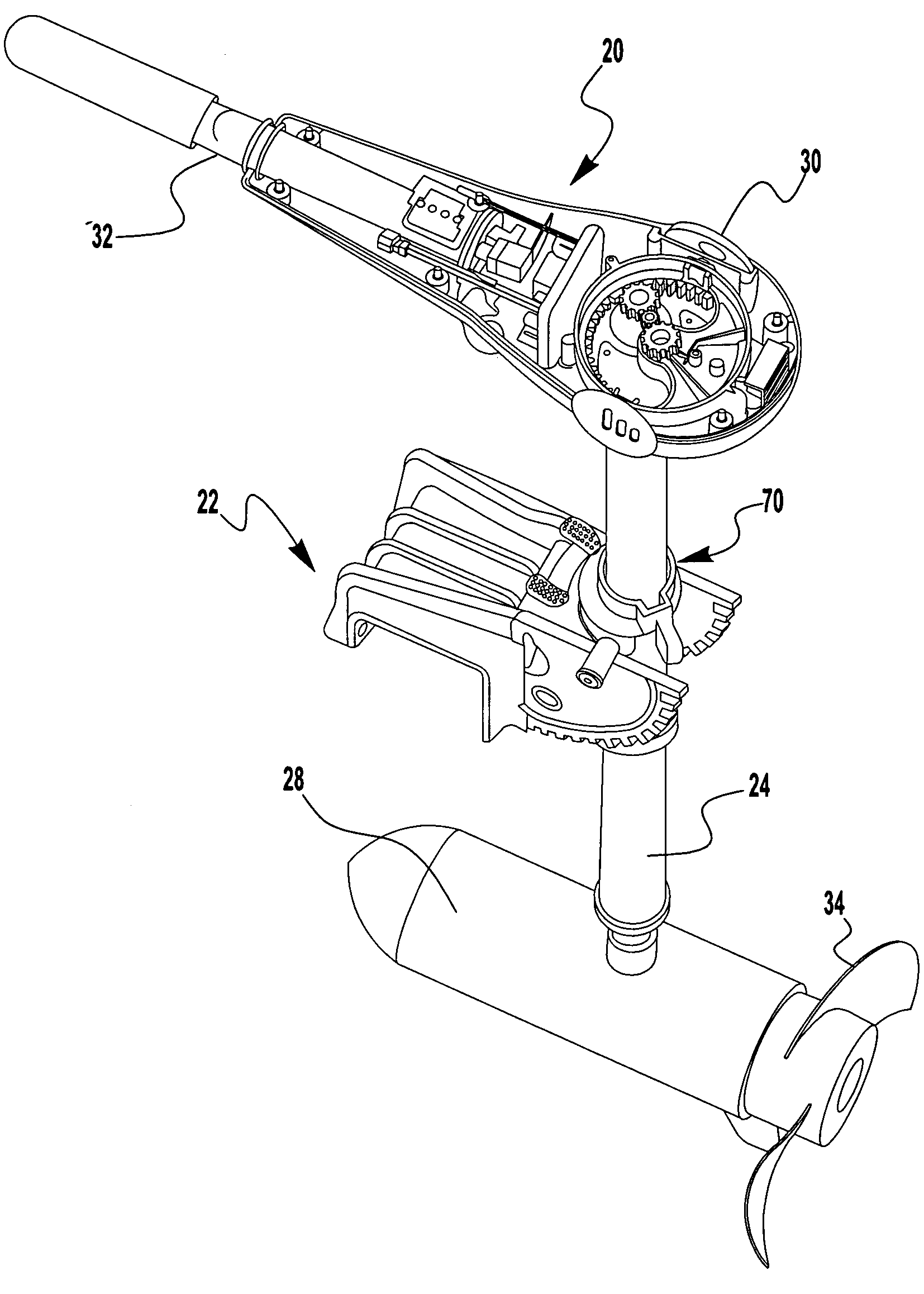 Trolling motor assembly