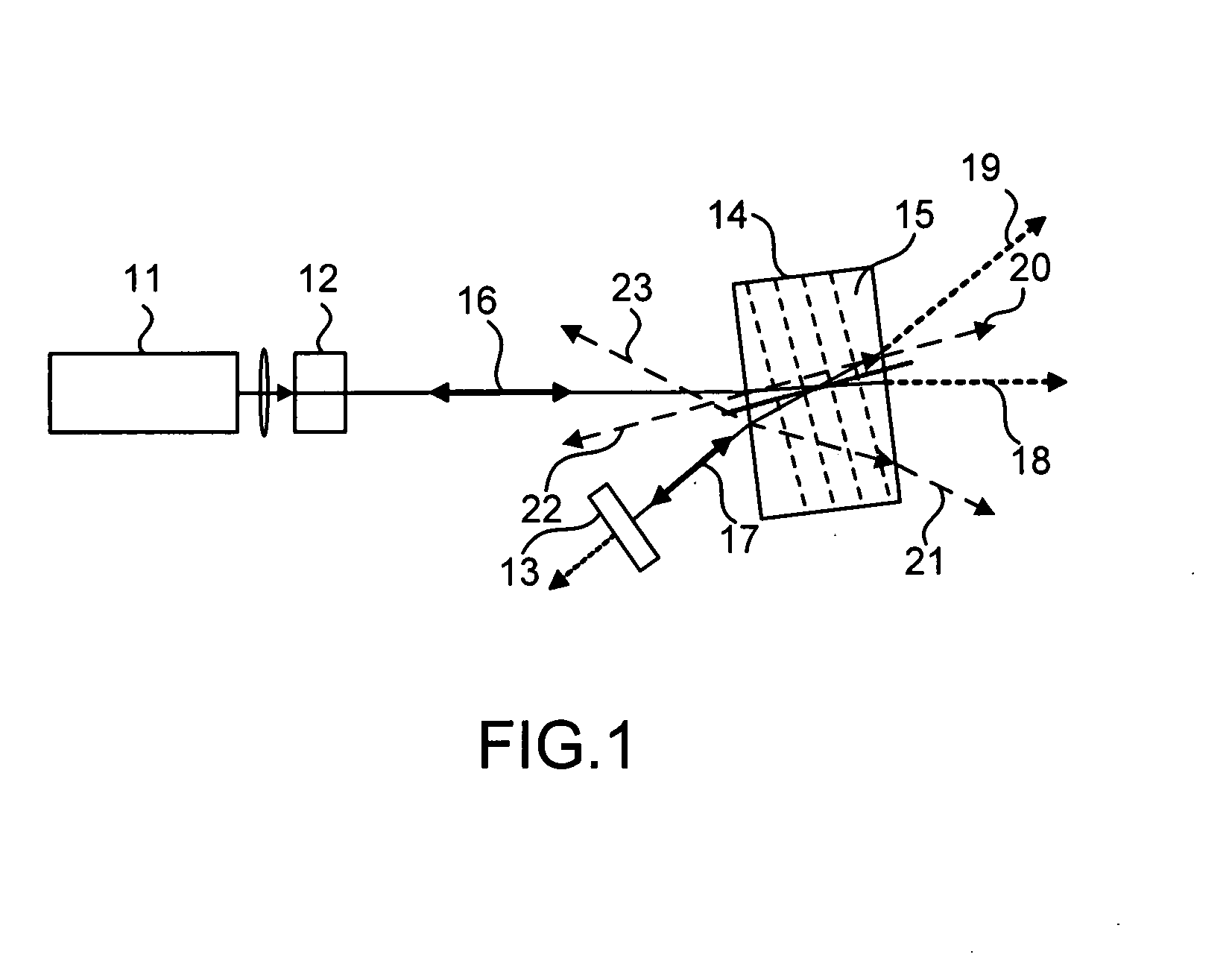 Volume Bragg grating laser mirror device