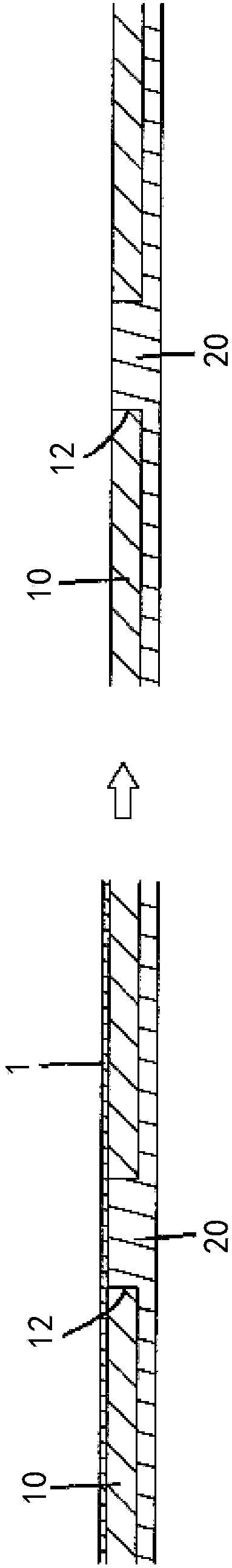 Manufacturing method of metal high temperature gas assisted moulded and combined plastic