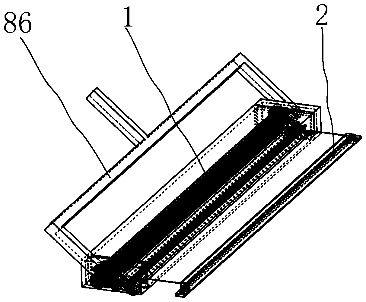 Covering sand table device for long jump