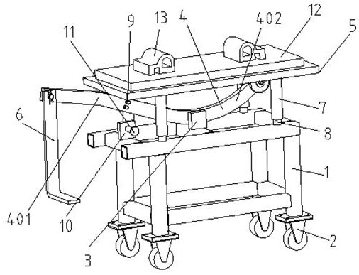 Pedal type labor-saving base plate assembling table