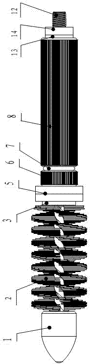 Copper removal brush for gun barrel