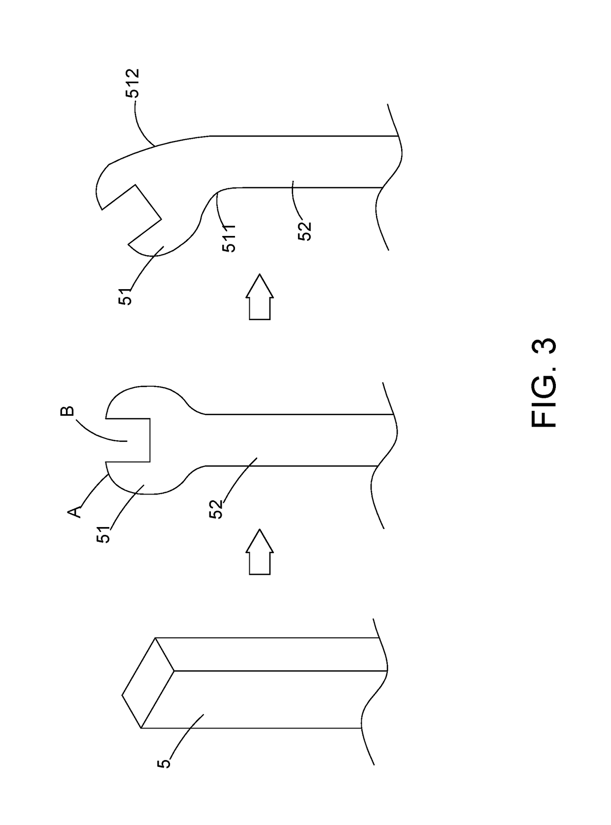 Method for forming a wrench end