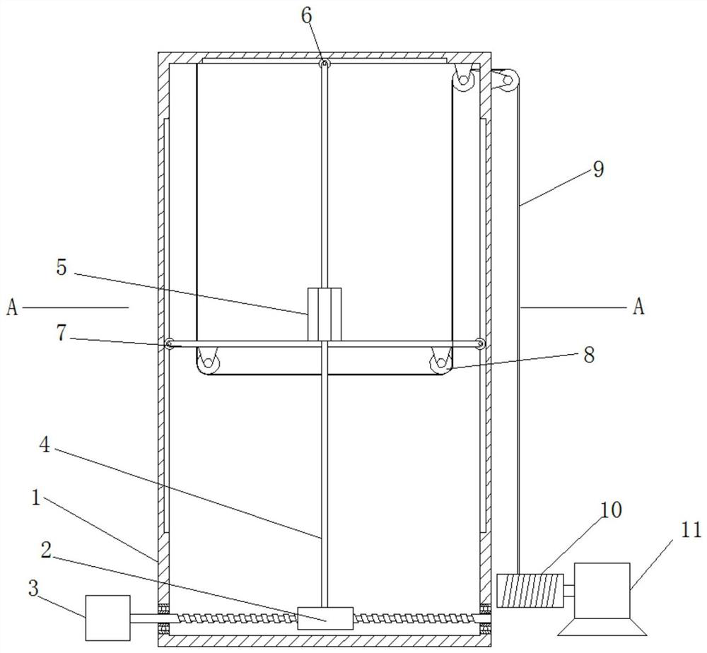 A bookcase for automatic access to books based on mechanical control