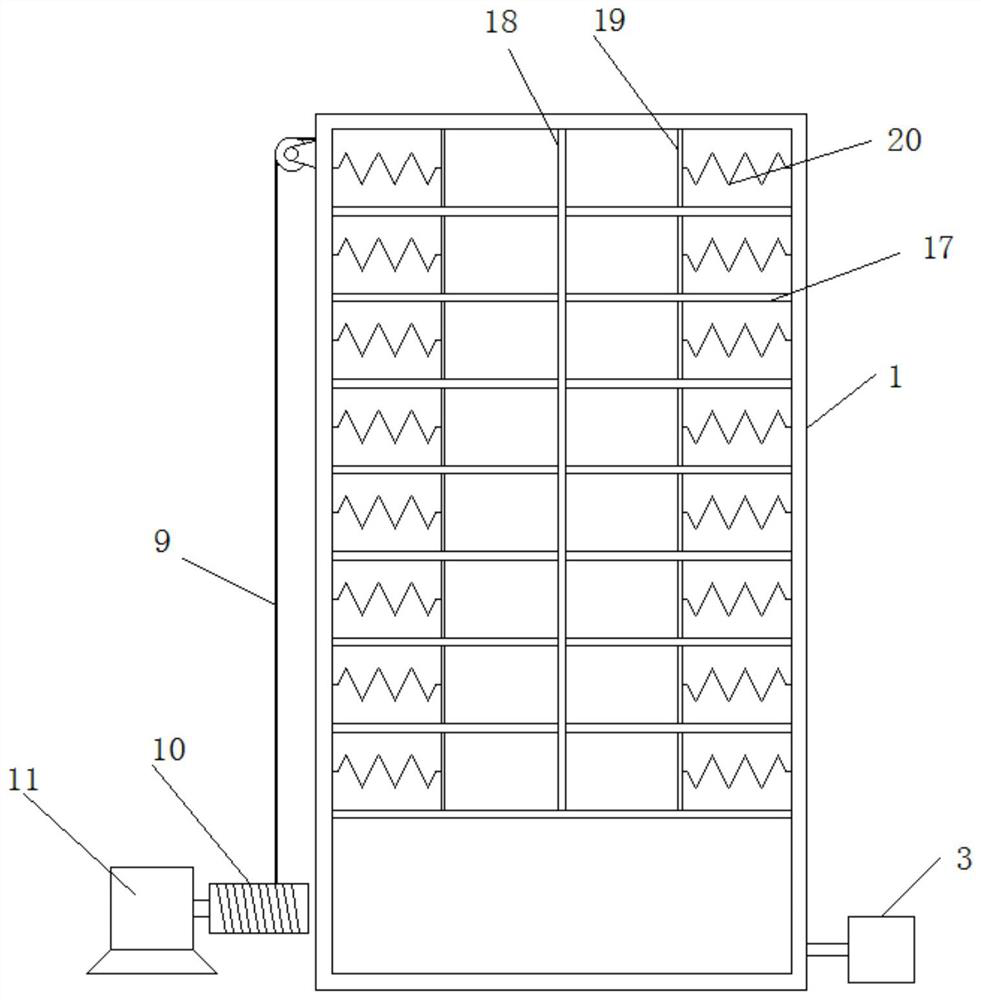 A bookcase for automatic access to books based on mechanical control