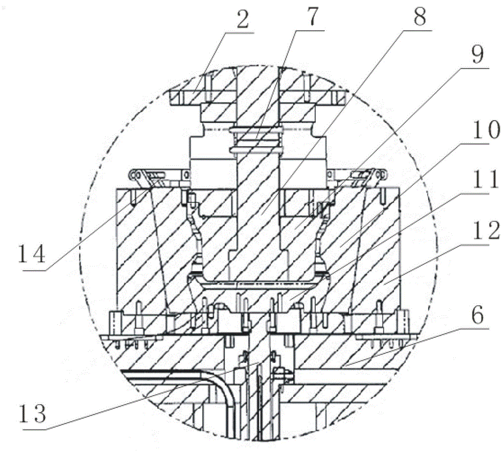 Molten soup forging method and die thereof