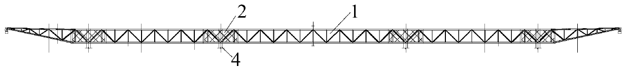 Assembling method of segmental sliding roof steel truss