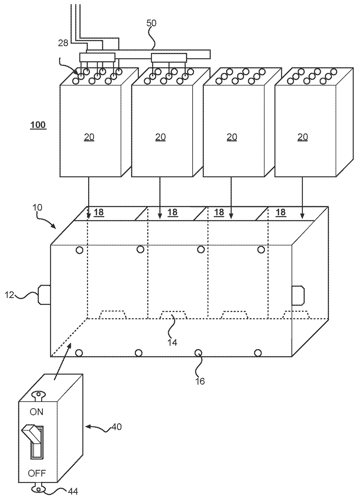 Building wiring system, components and methods