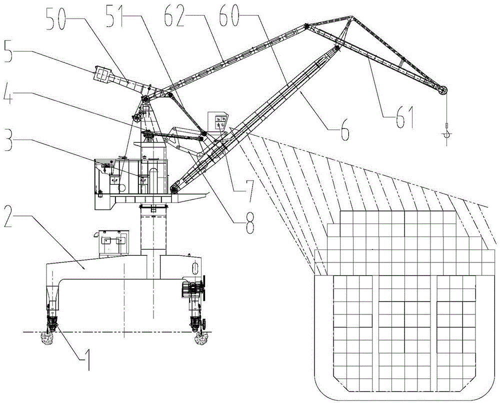 A Passive Mechanism and Crane for Improving the Vision of Portal Crane Driver's Cab