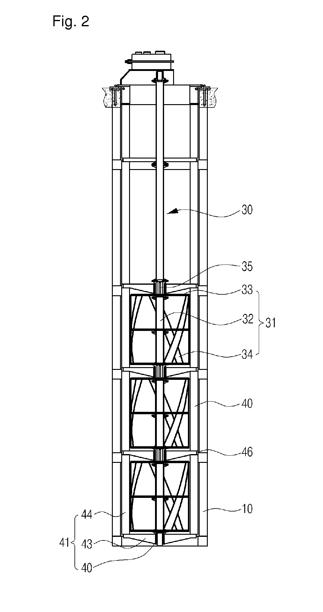 Maintenance system of helical turbine