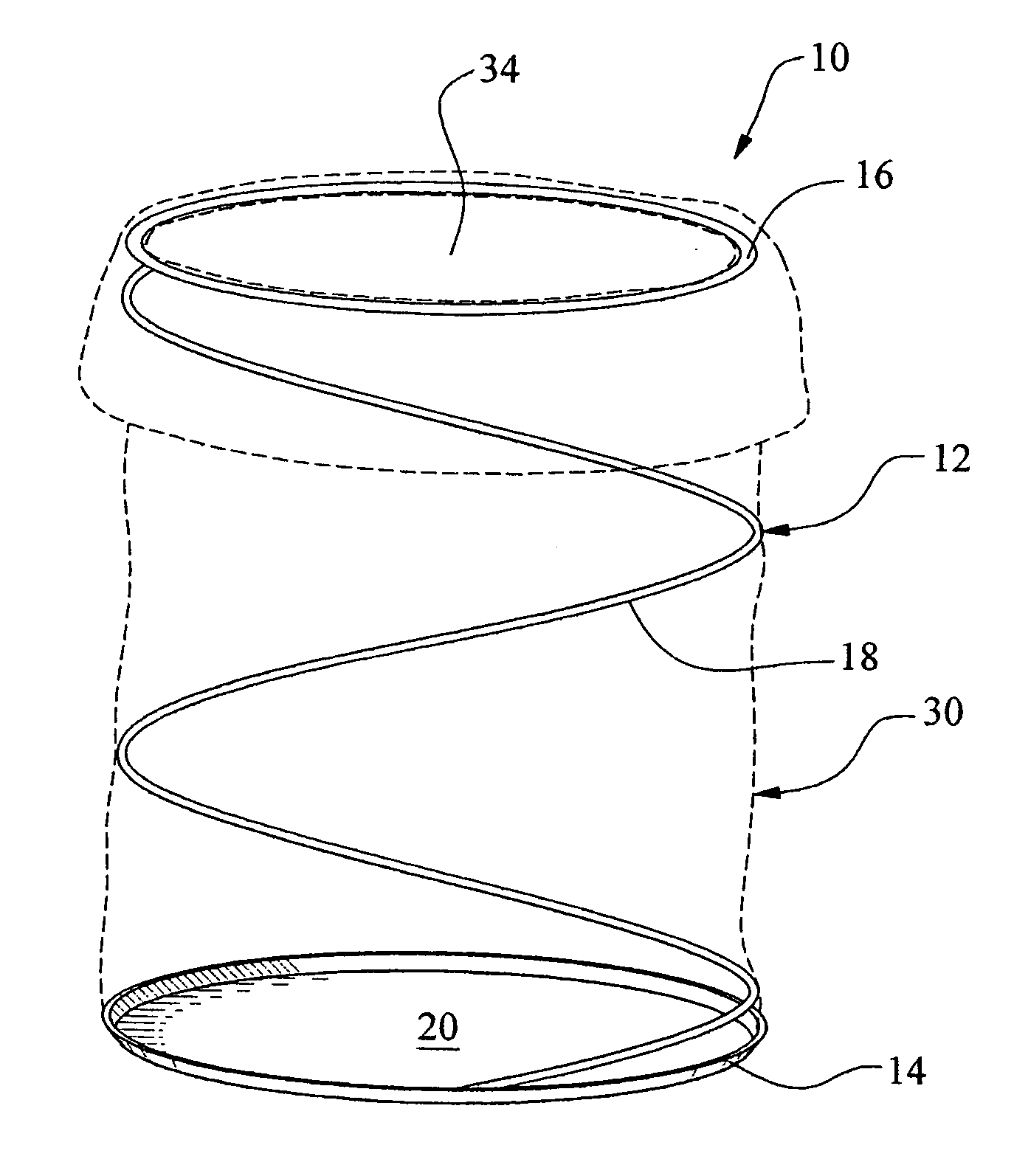 Disposable trash container