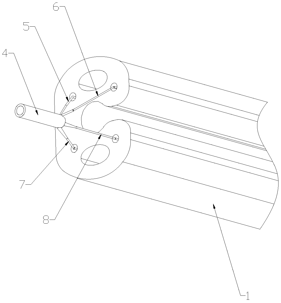 Silicon rubber transfusion heating heat-insulating pipe and manufacturing method thereof