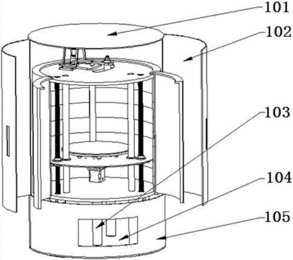 High-temperature 3D printing machine based on polar coordinate motion