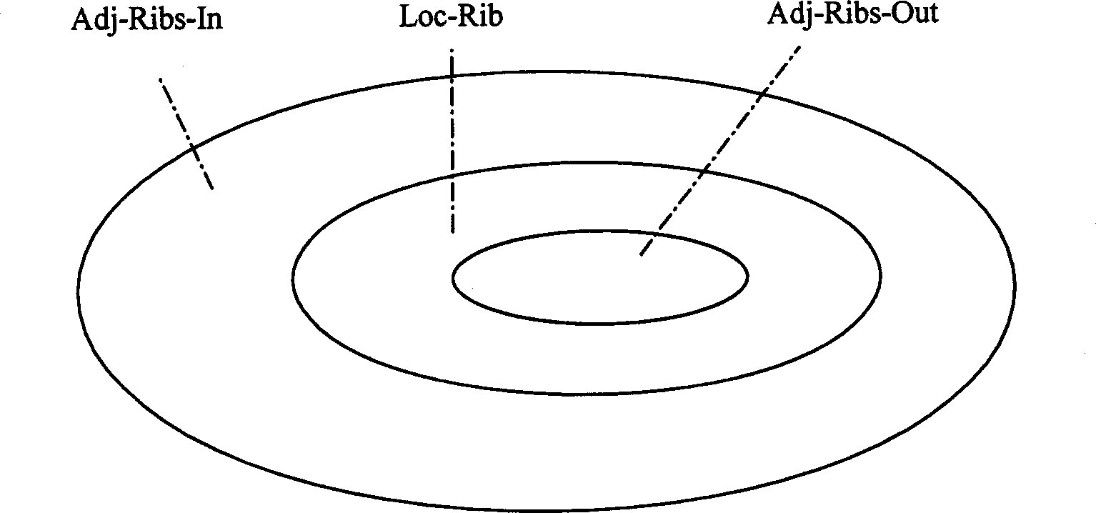 Method for saving BGP routing table memory consumption