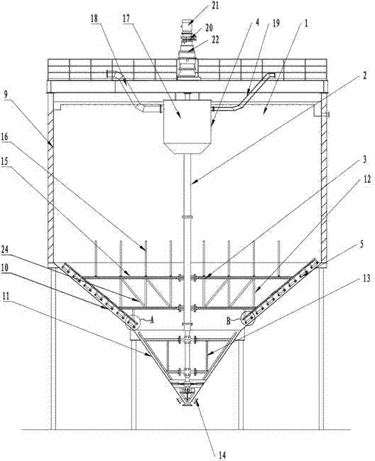 Paste concentrating machine