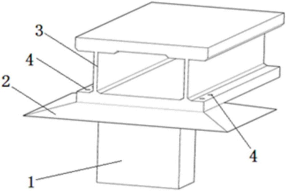 Wave-shaped slab bridge underneath vehicle passing collision protecting device