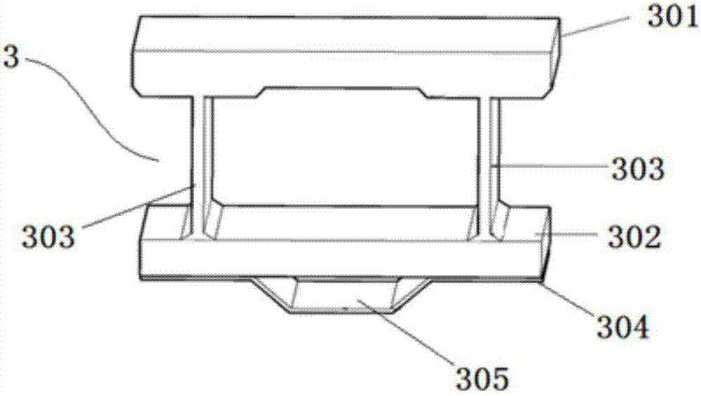 Wave-shaped slab bridge underneath vehicle passing collision protecting device