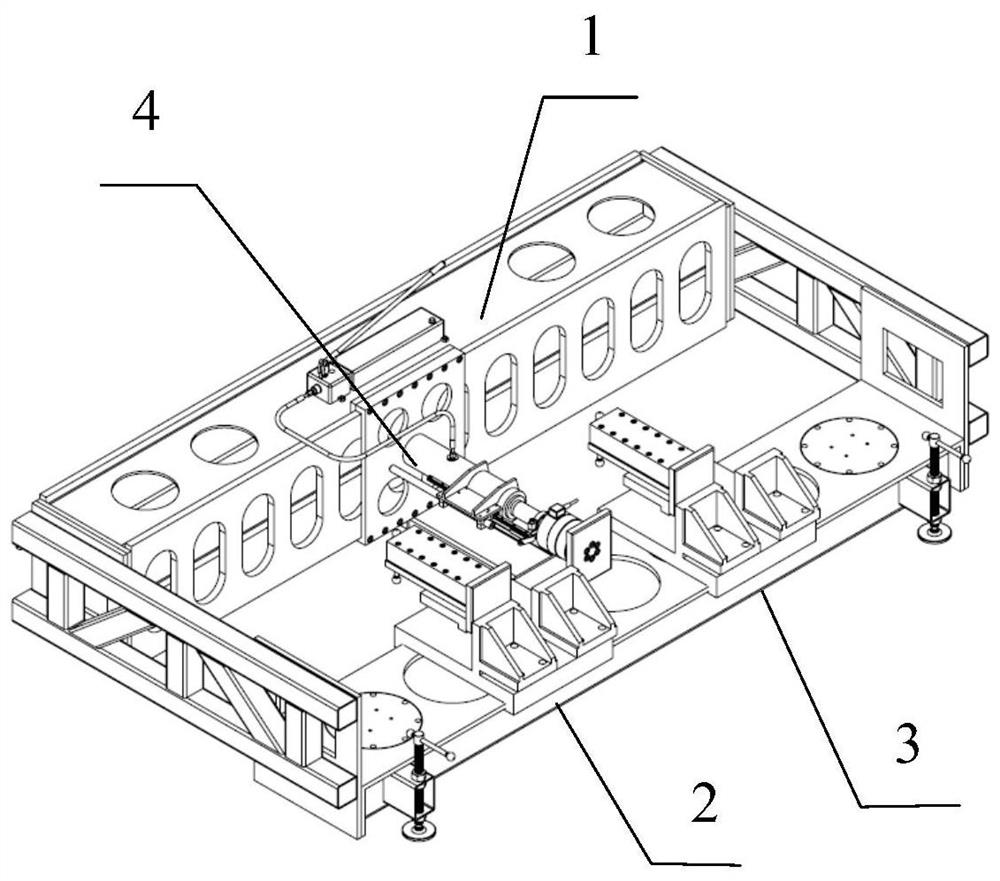 A car or bench guardrail detection test bench