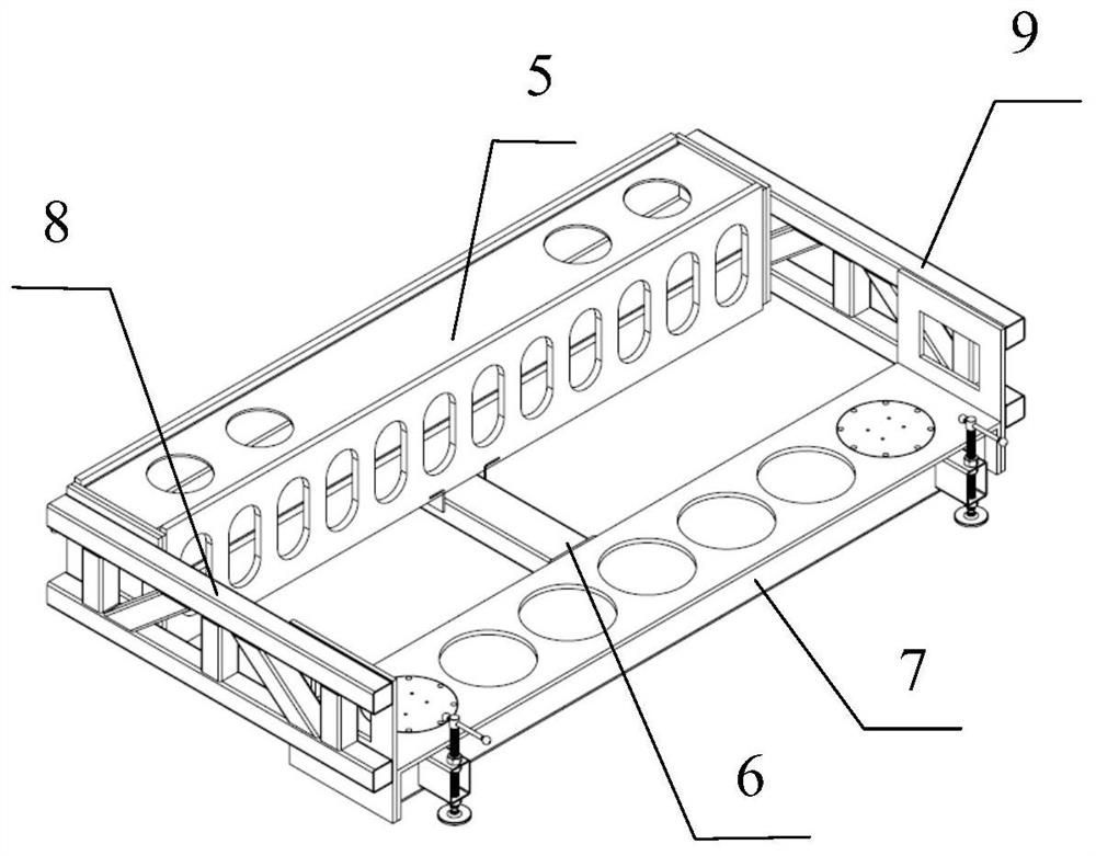 A car or bench guardrail detection test bench