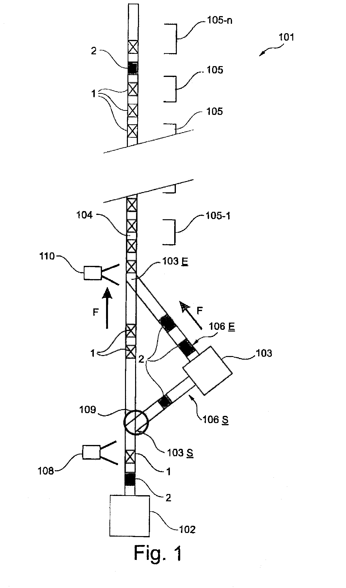 Postal Sorting Machine For Mailpieces and Separators, and a Method For Sorting Mailpieces and Separators