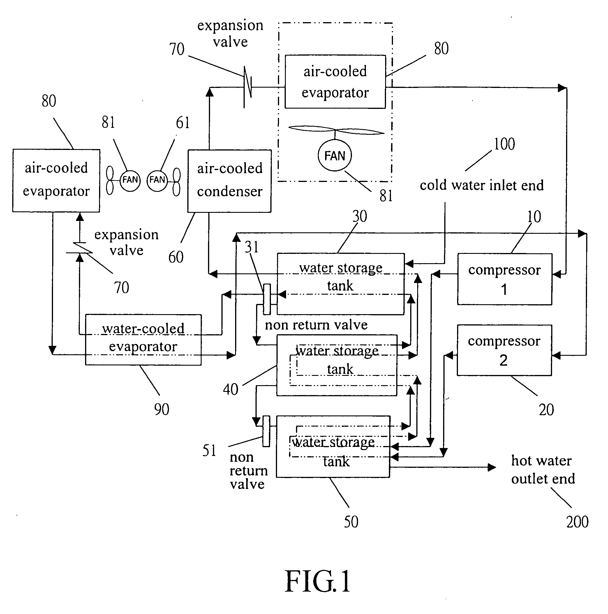 Heating and heat recovery unit for an air conditioning system