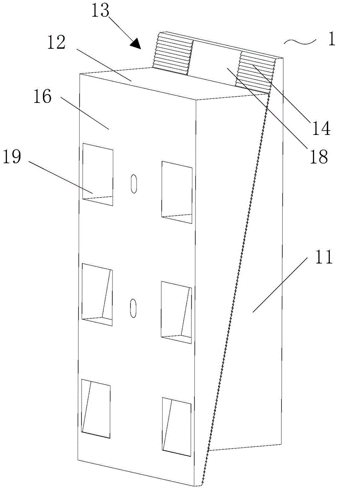 Leveling device, wall surface assembly and installing method