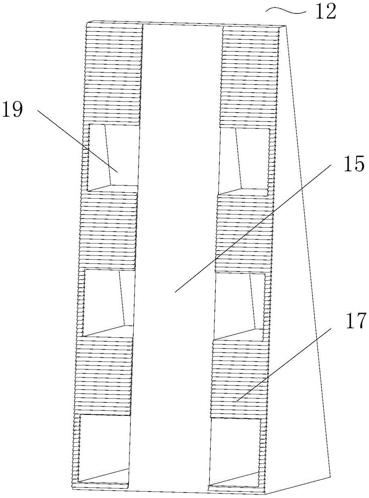 Leveling device, wall surface assembly and installing method