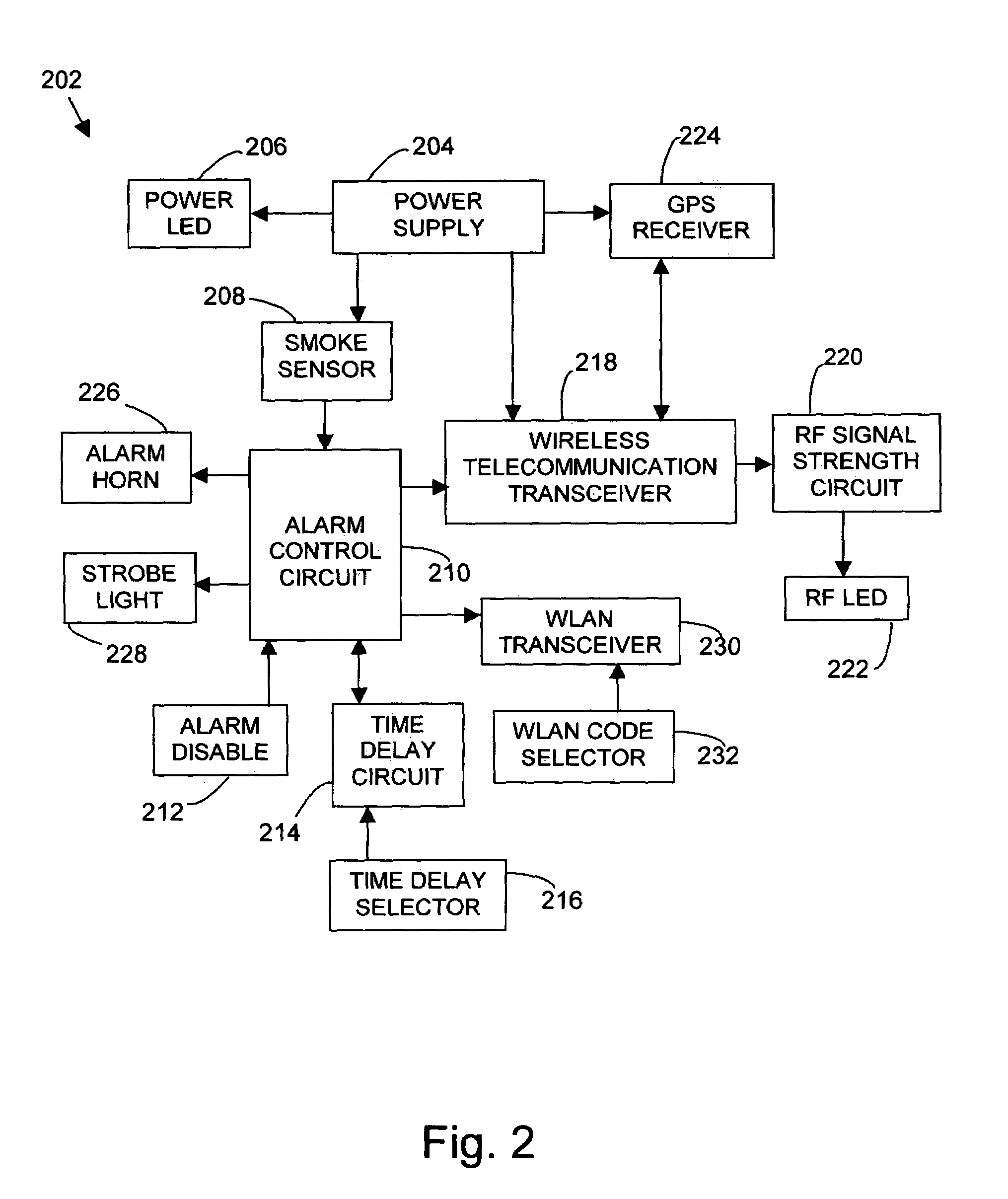 Combination smoke alarm and wireless location device