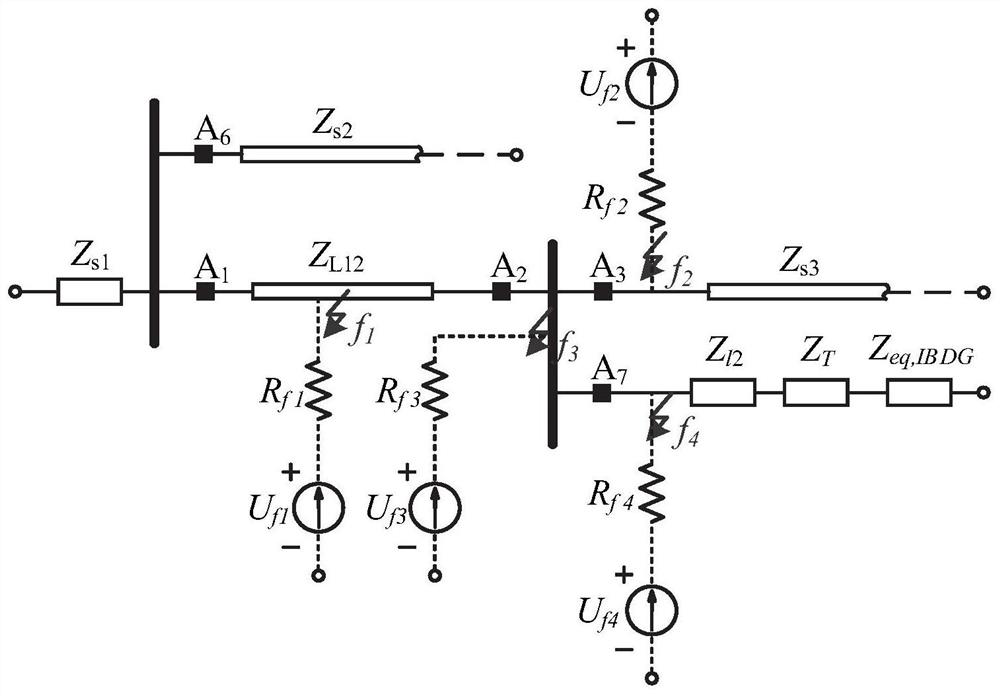 Active power distribution network multi-terminal fault identification method and system based on transient signals