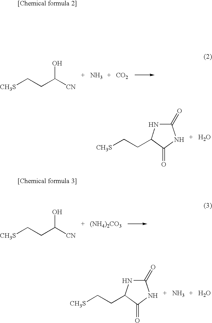 Process for producing methionine