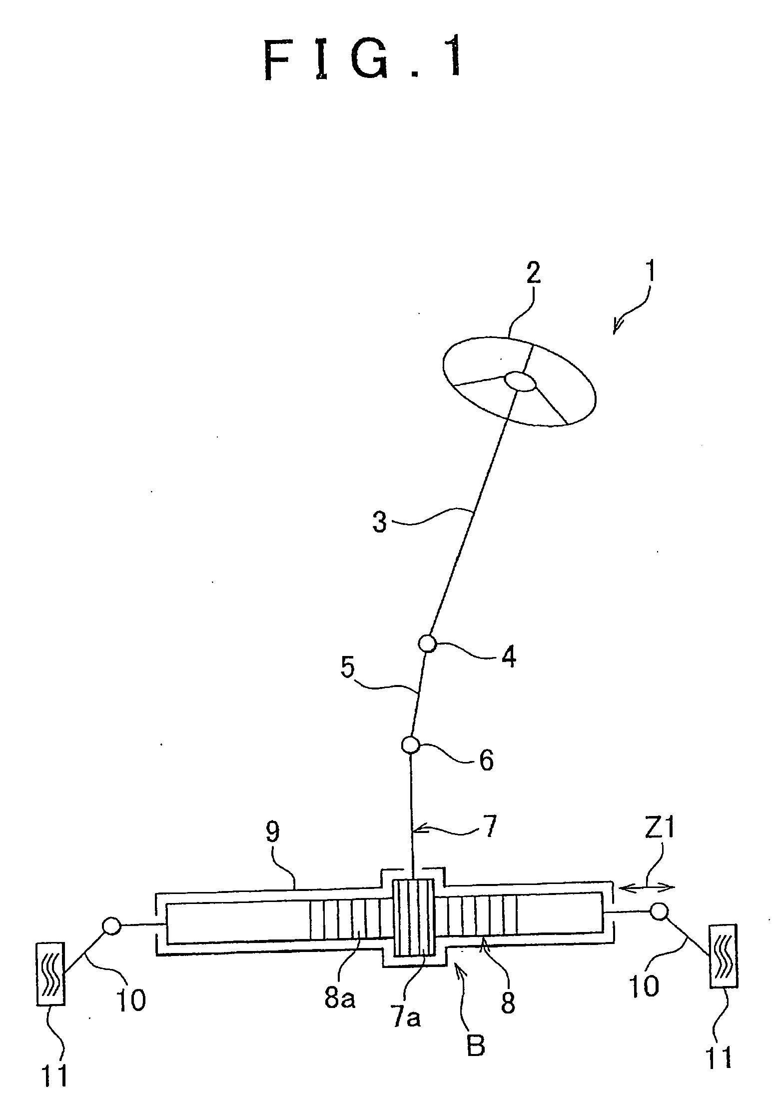 Rack shaft support device