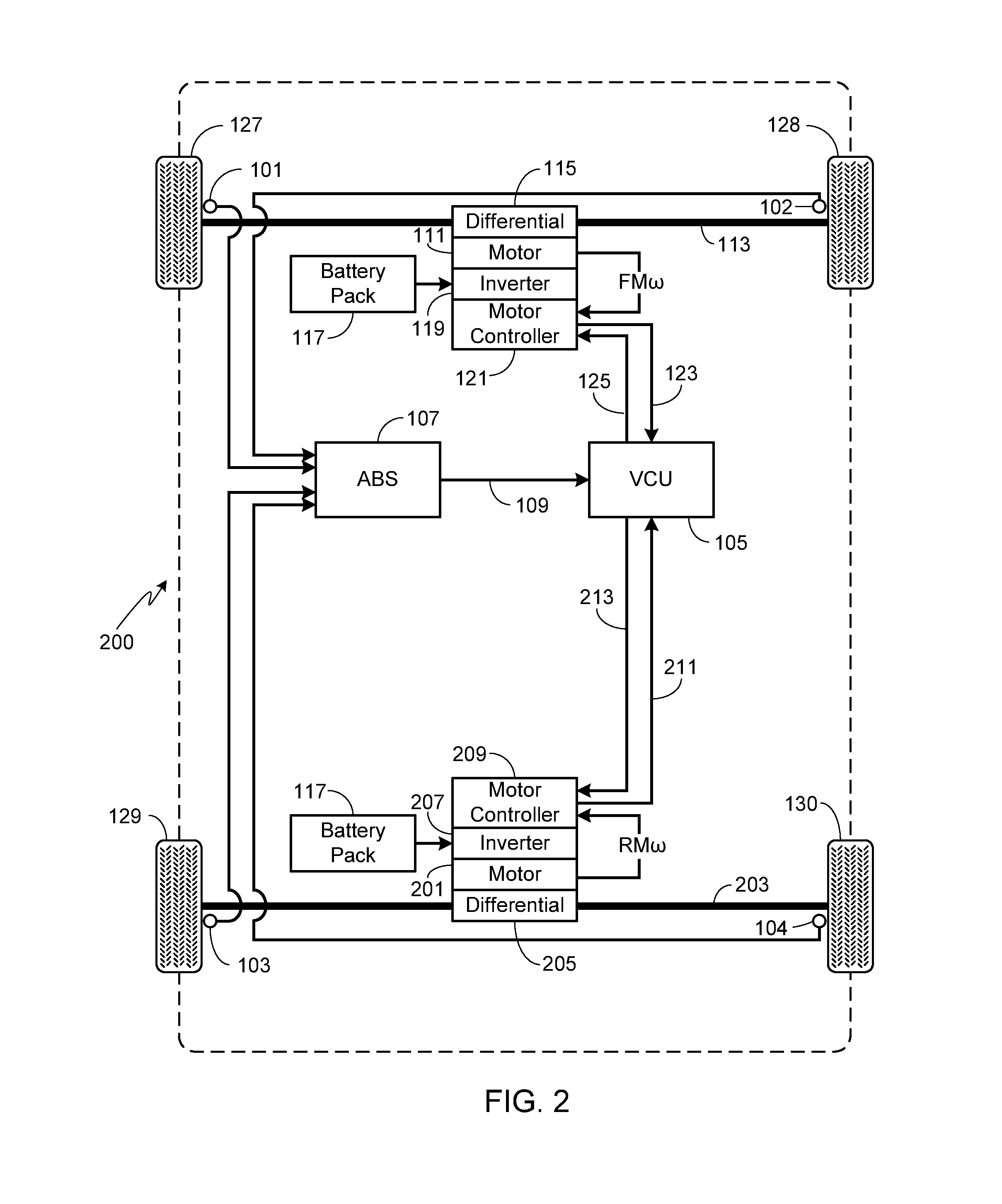 Dual data rate traction control system for a four wheel drive electric vehicle