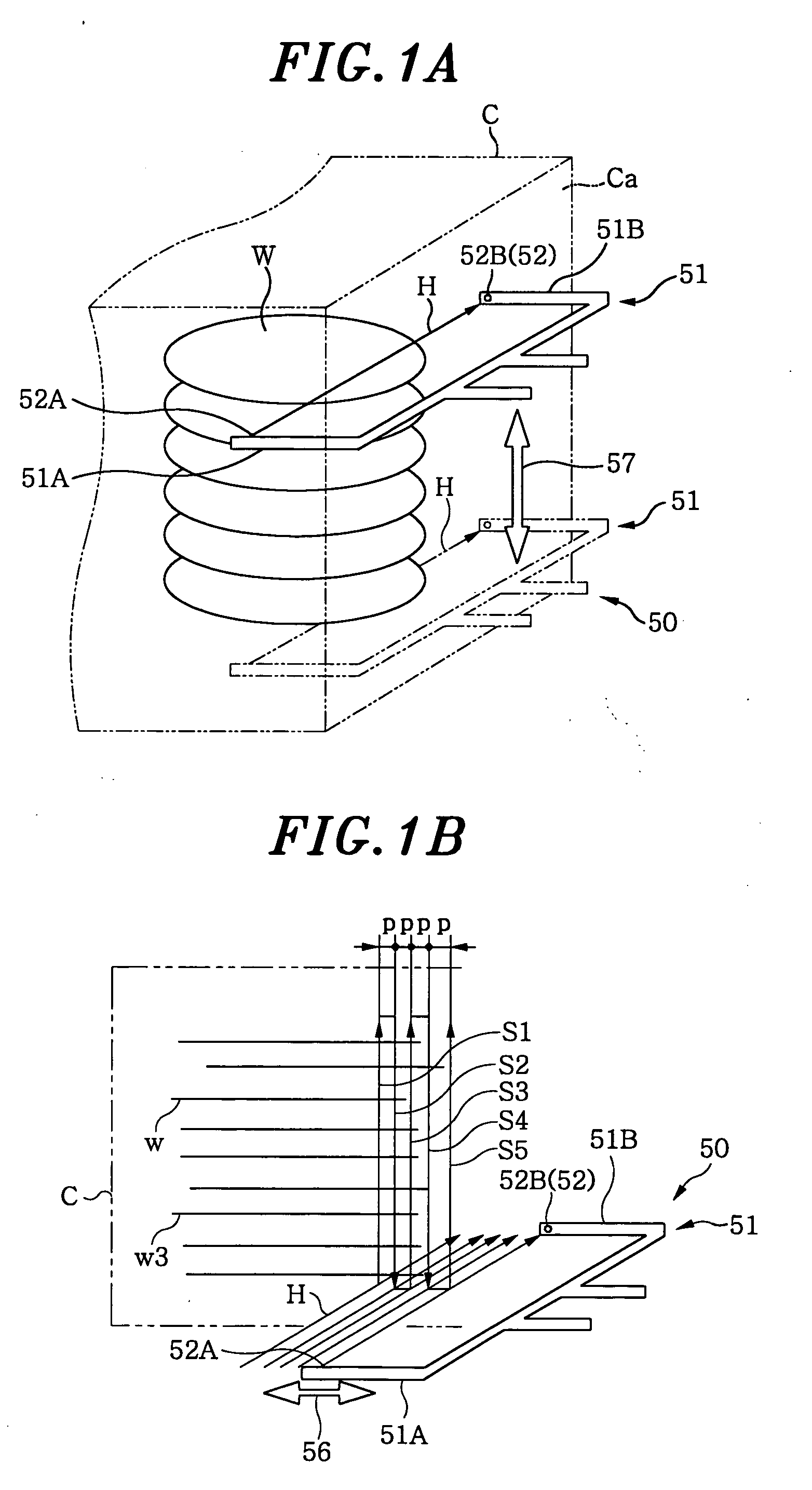 Semiconductor processing-purpose substrate detecting method and device, and substrate transfer system