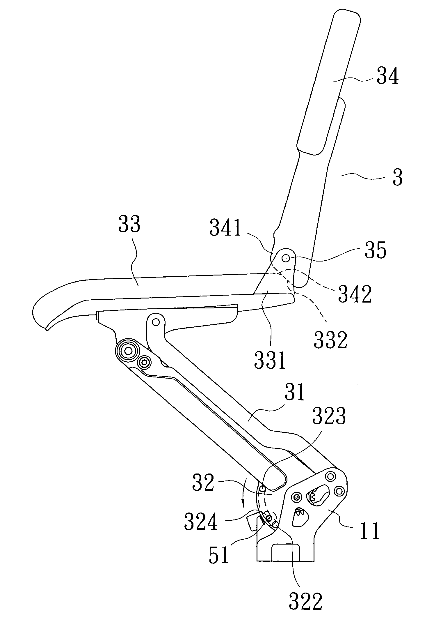 Folding and fixing device for a seat of an electric walk-substituting vehicle