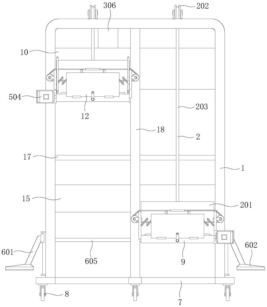 Longitudinal back and forth movement type material conveying device