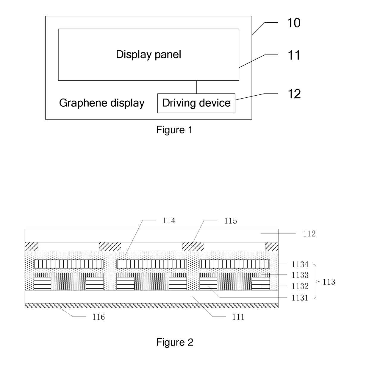 Graphene display, driving method and driving device therefor