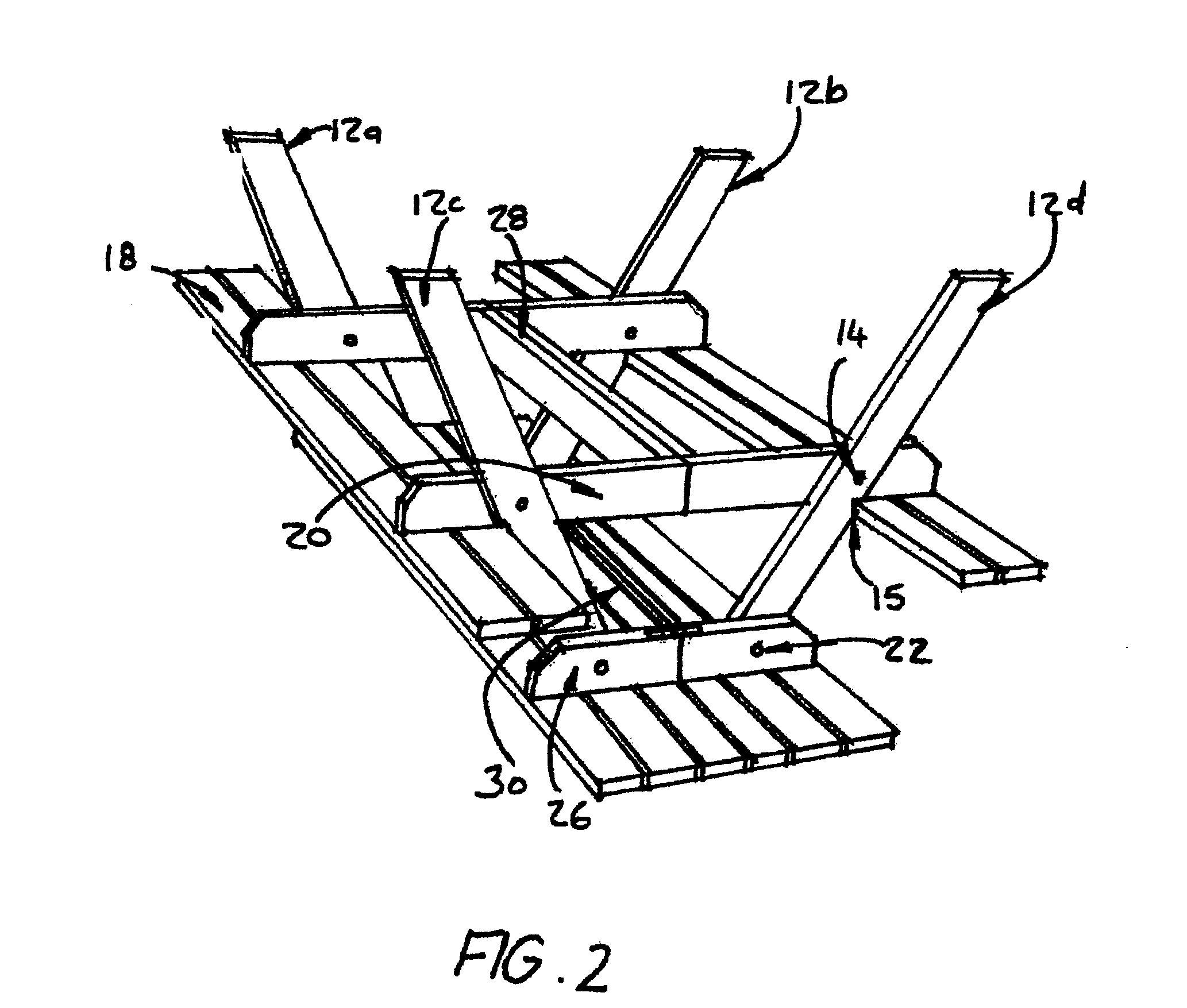 Collapsible bench and table combination