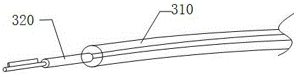 Sewing machine provided with flexible shaft